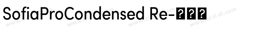 SofiaProCondensed Re字体转换 SofiaProCondensed Re字体转换
